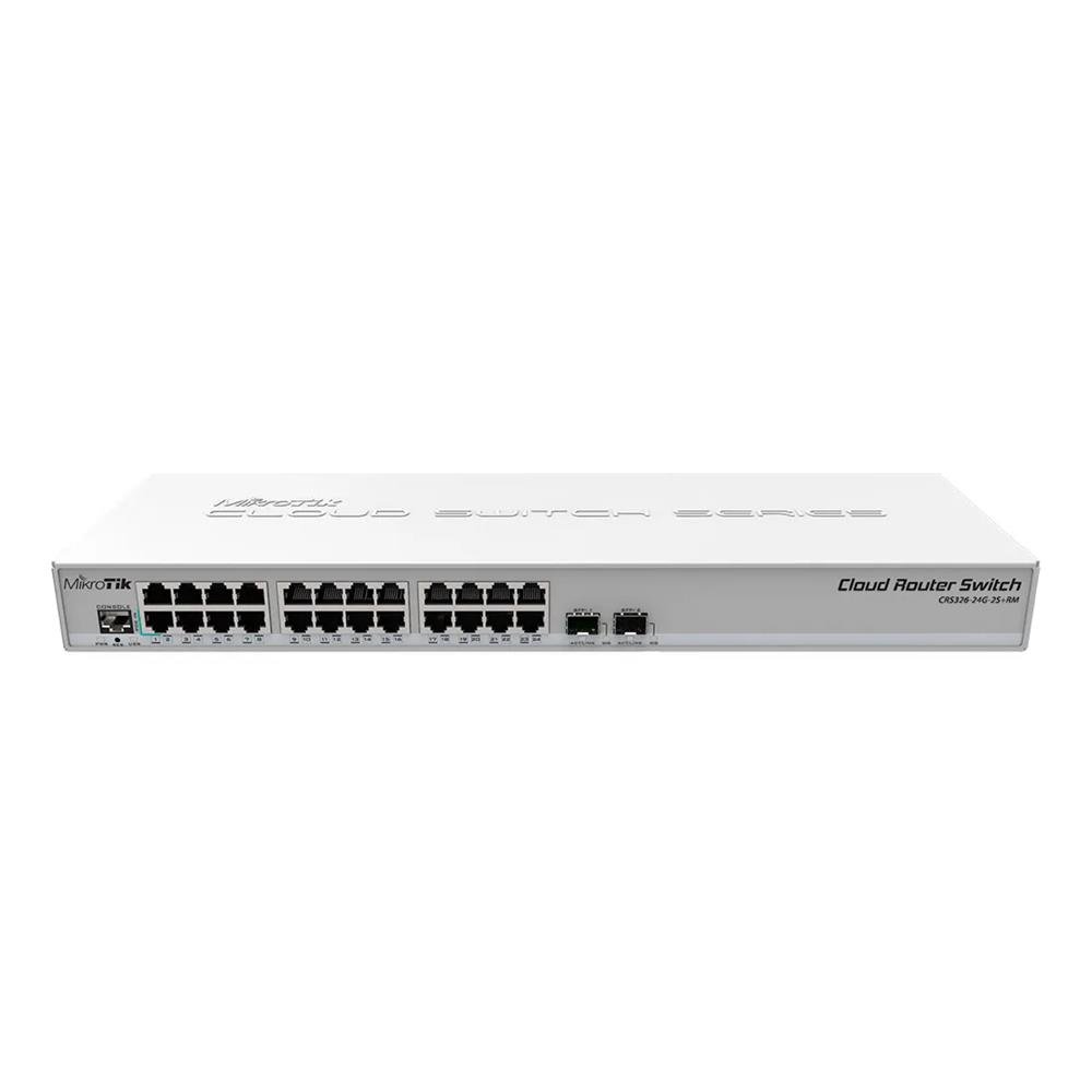 Switch Mikrotik Gigabit 24P +2 SFP+ - CRS326-24G-2S+RM