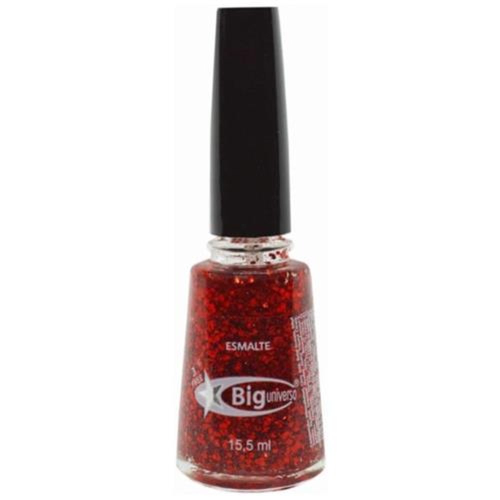 Big Universo Esmalte Glitter Diamante Vermelho 15,5ml