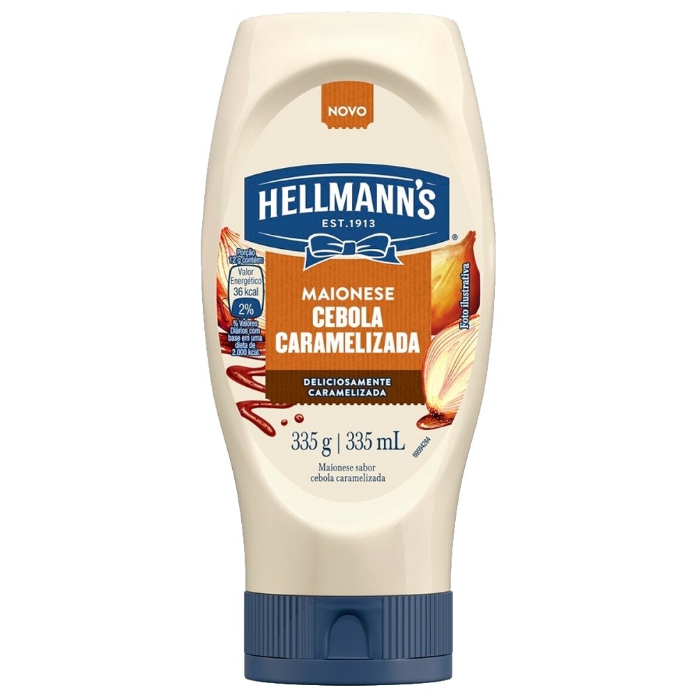 Maionese Cebola Caramelizada Hellmann's Squeeze 24x335g