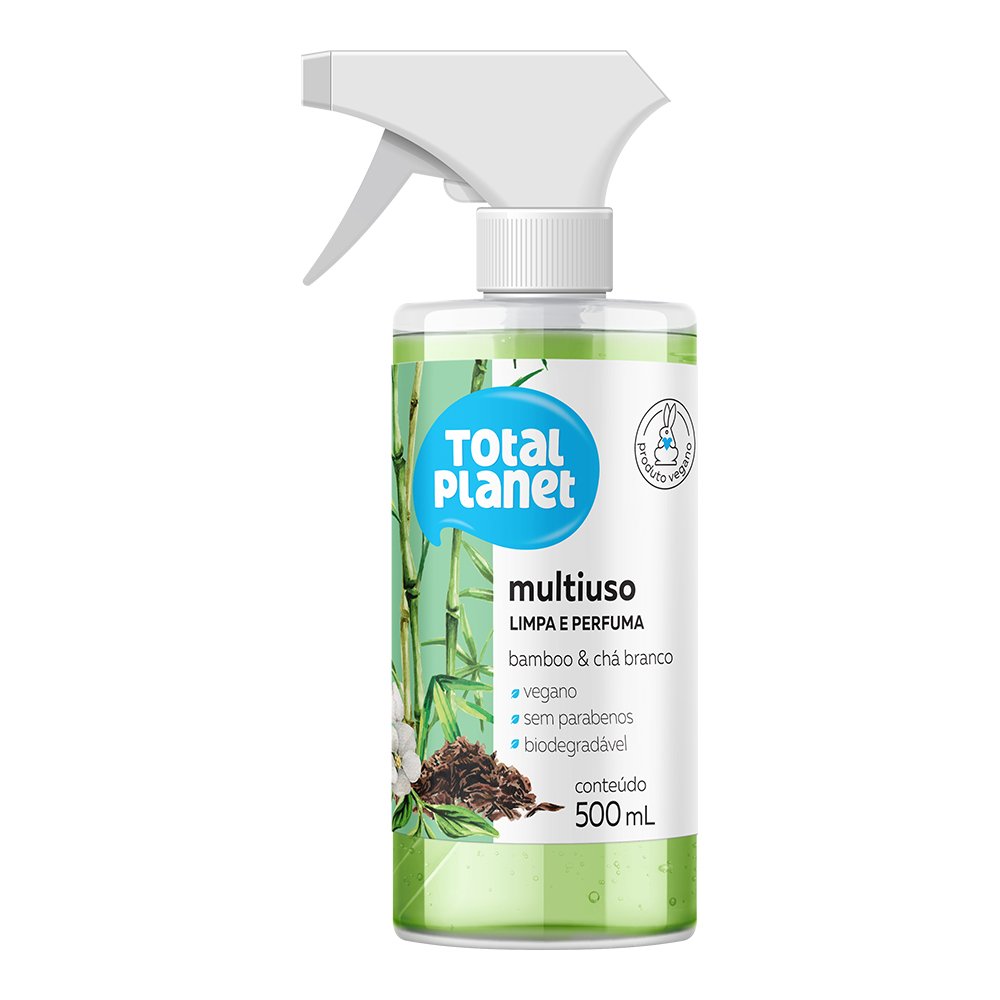 Multiuso Bamboo e Chá Branco Total Planet 500ml