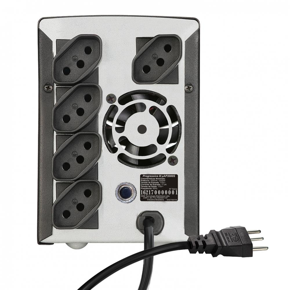 Estabilizador Sms Progressive Iii 600Va Bivolt/Saída 115V
