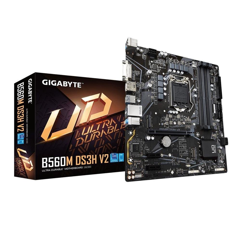 Placa Mãe Gigabyte B560m Ds3h V2 Matx Lga 1200 Ddr4 2X M.2