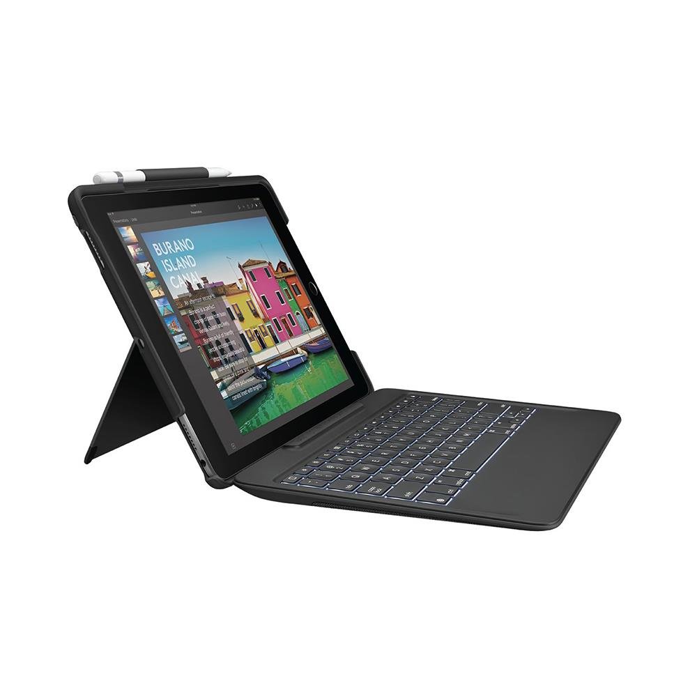 Slim combo logitech para ipad pro de 10,5 polegadas preto
