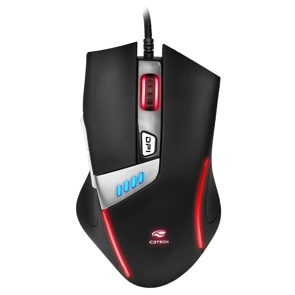 Mouse Gamer C3tech Griffin Usb Preto - Mg-500bk