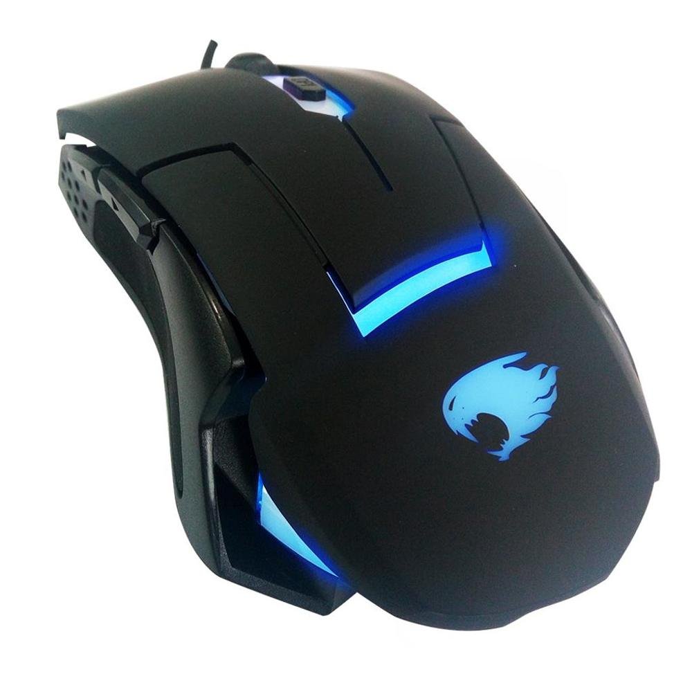 Mouse Gamer G-fire Mog013lglb Usb Pto/ Led Azul Dpi 800/1200/1600/2800