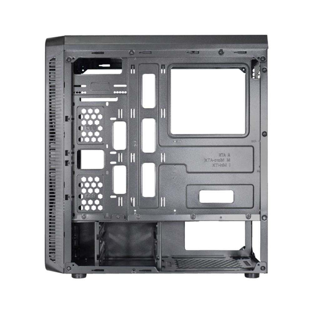 Gabinete Gamer K-mex Cg-08g8 Infinity Polygon Argb C/ Fans Preto - Cg08g8rh003cb0x