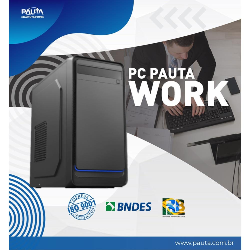 Pc pauta work pentium g5400/ 4gb/ 1tb/ freedos