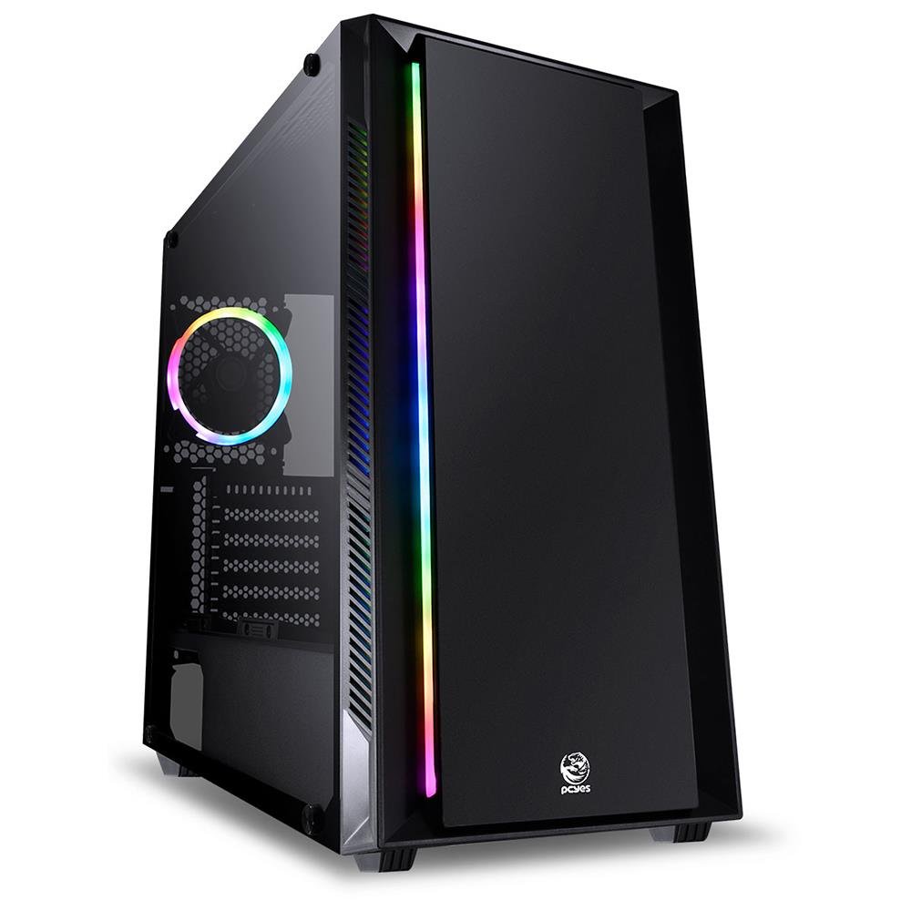 Gabinete Gamer Full-tower Chroma Preto C/ Fan - Chptrgb1fcv