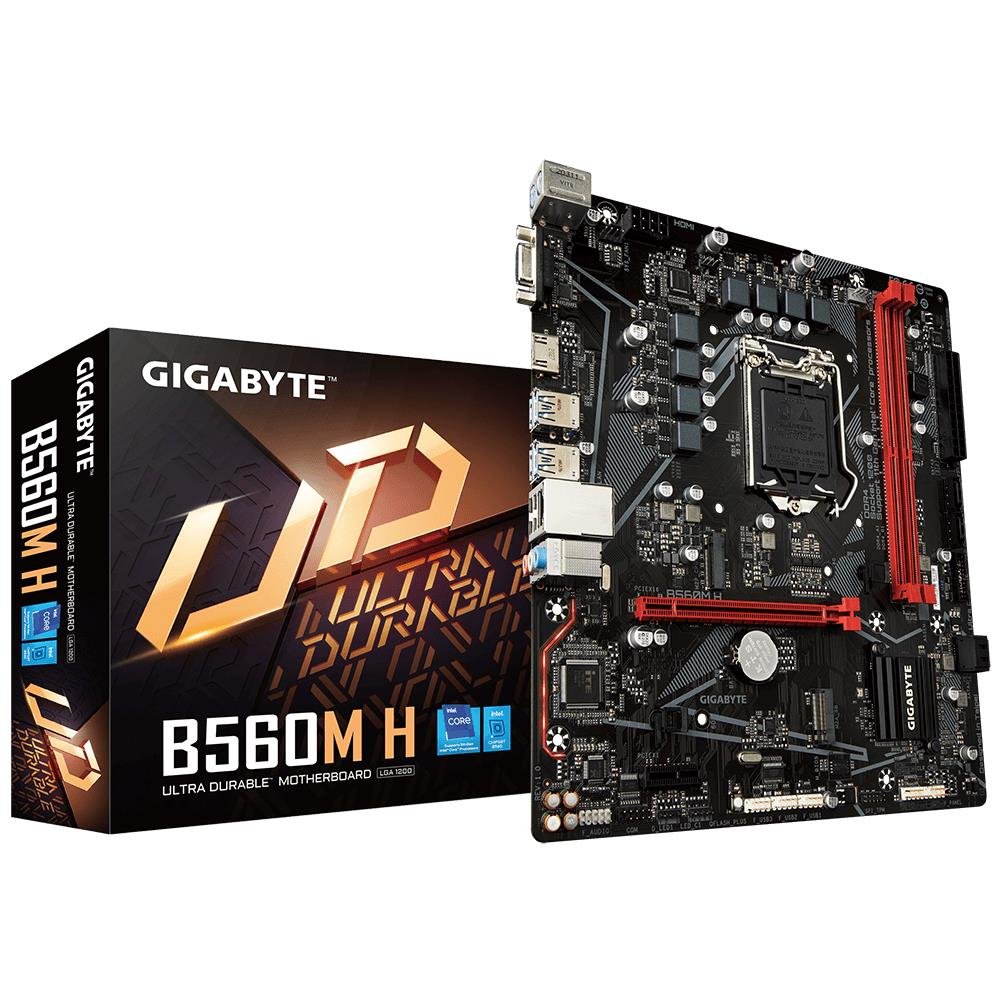 Placa mae (intel) gigabyte b560m h 1.1 ddr4 lga1200 10° e 11° geracao