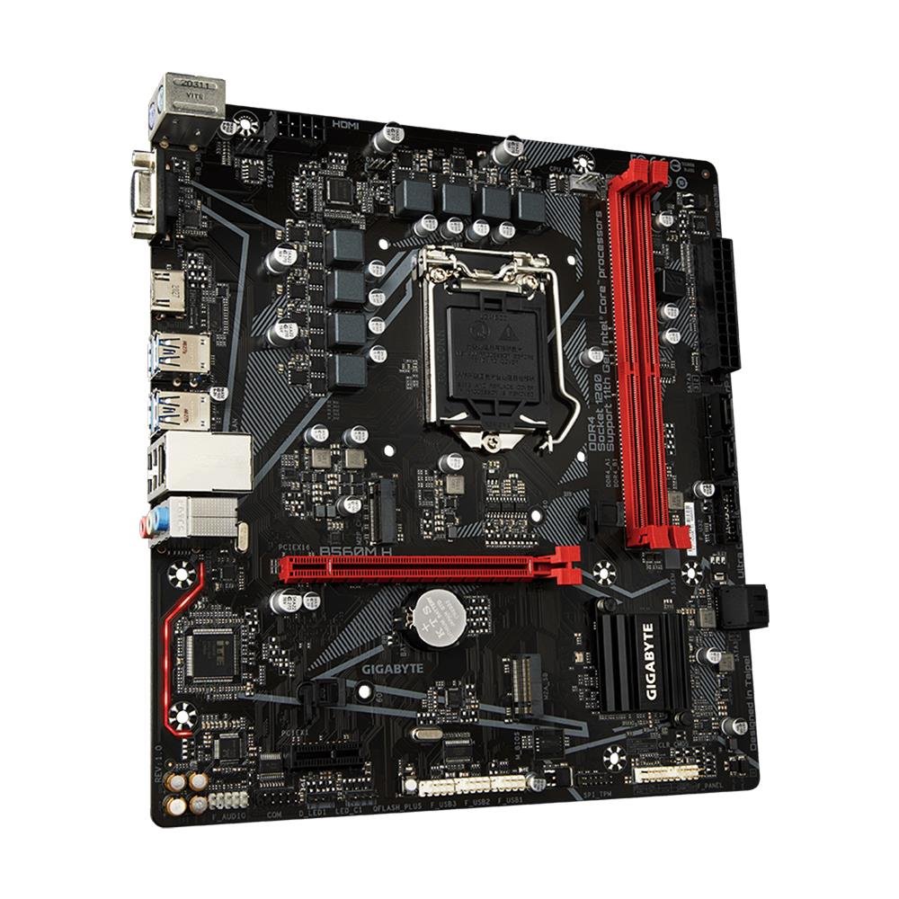 Placa mae (intel) gigabyte b560m h 1.1 ddr4 lga1200 10° e 11° geracao