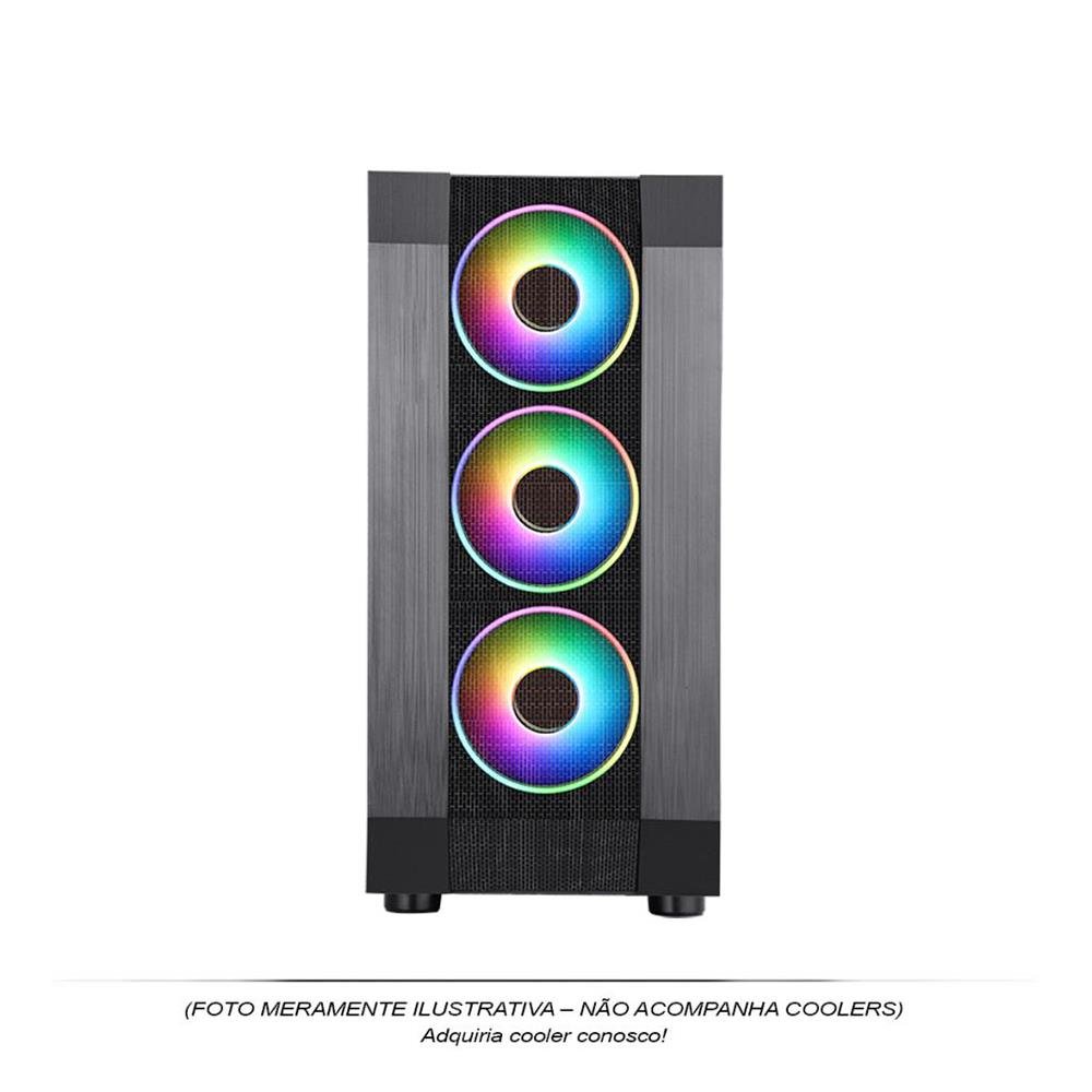 Gabinete gamer pixxo cg05 atx sem fonte preto