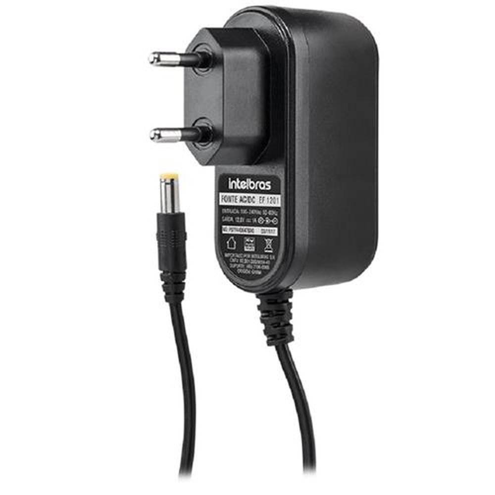 Fonte Eletronica 12v 1a Bivolt Multiuso Ef 1201l 4820040 Intelbras