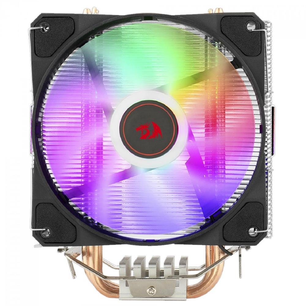 Cooler Para Processador Redragon Tyr, Rainbow, 120Mm, Intel E Amd, Preto