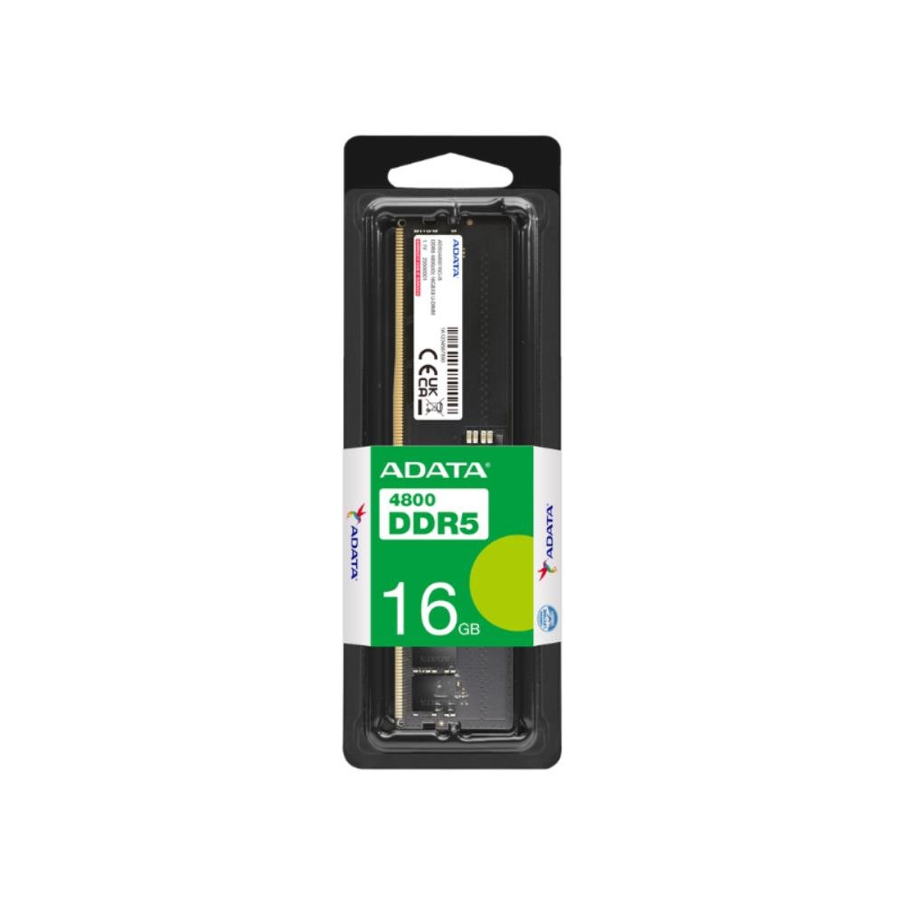 Memoria Adata, 16GB 1x16GB, DDR5, 4800MHz, Cl40, Preto, AD5U480016G-S