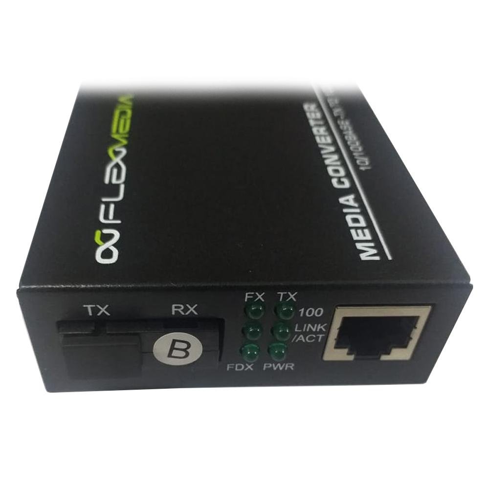 Conversor 10/100m Monomodo Sm 20km 1 Fibra Sc - Mcfo-ca