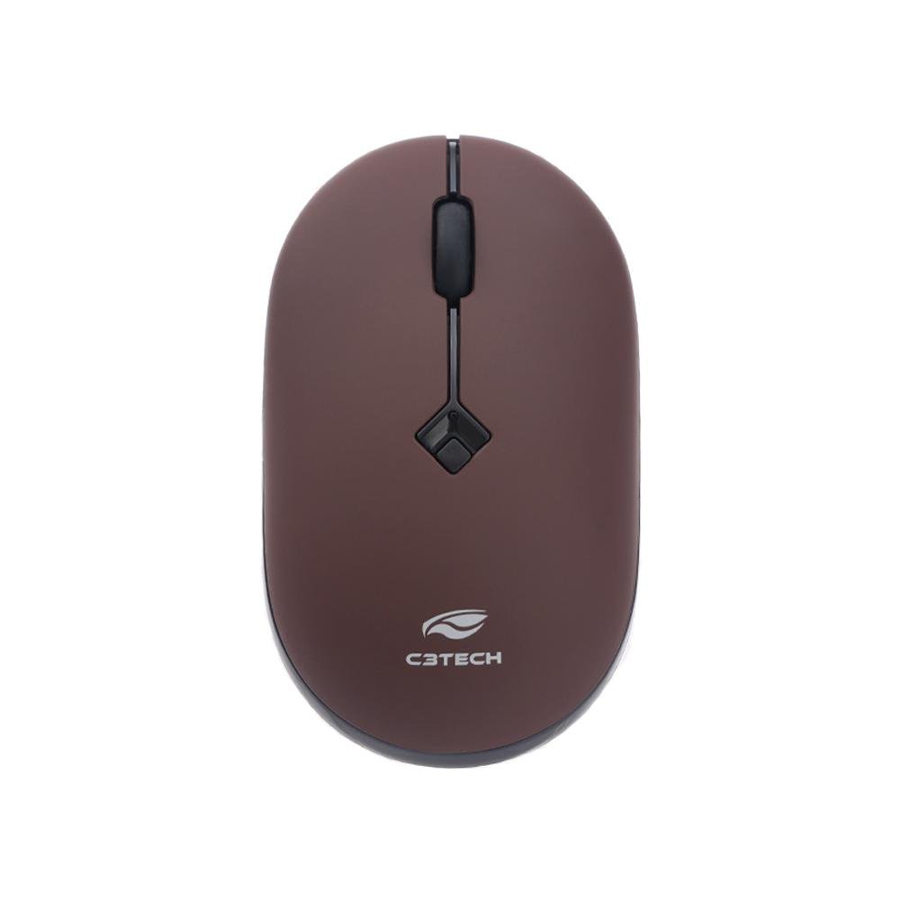 Mouse C3tech Sem Fio Rc Nano Vermelho -m-w60rd