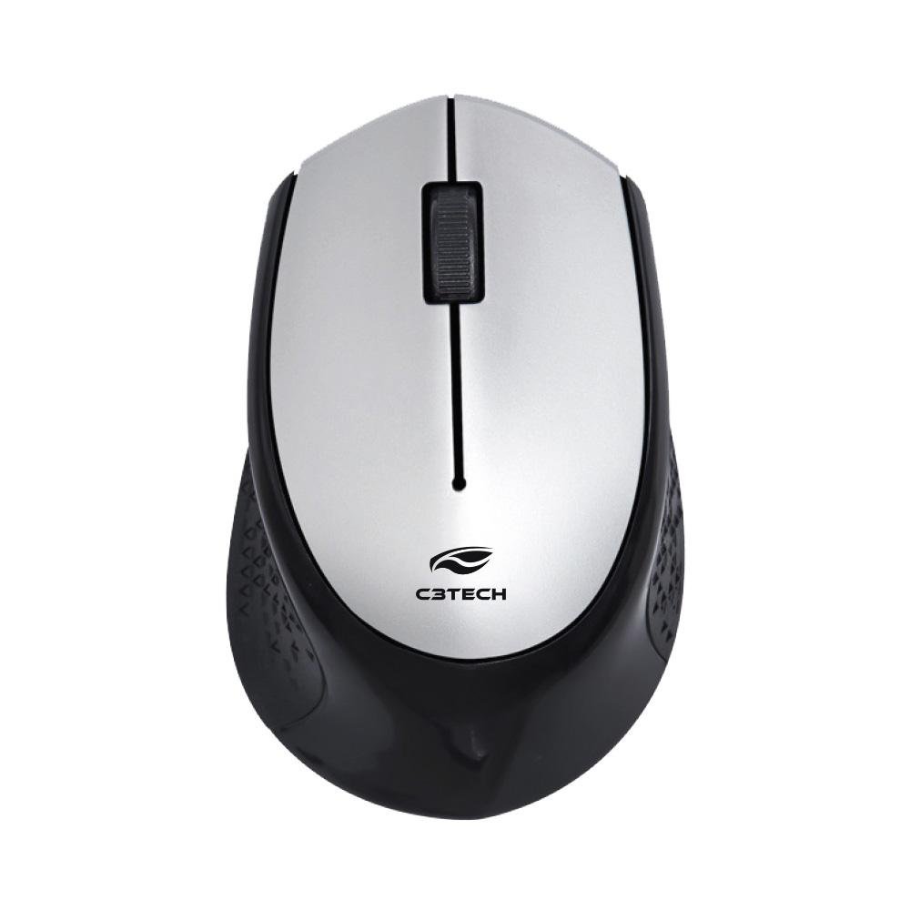 Mouse C3tech Sem Fio Rc Nano Prata - M-w50si