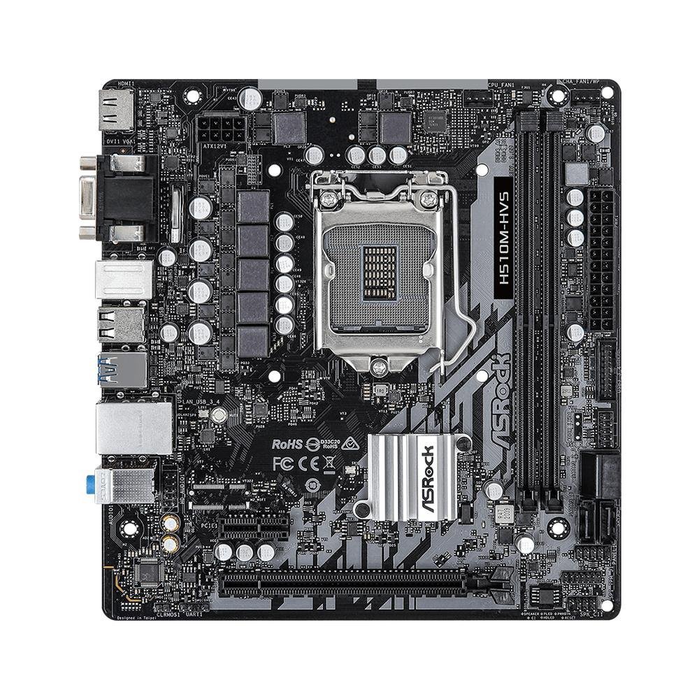 Placa Mãe Asrock H510m-Hvs Intel Lga 1200 Matx Ddr4