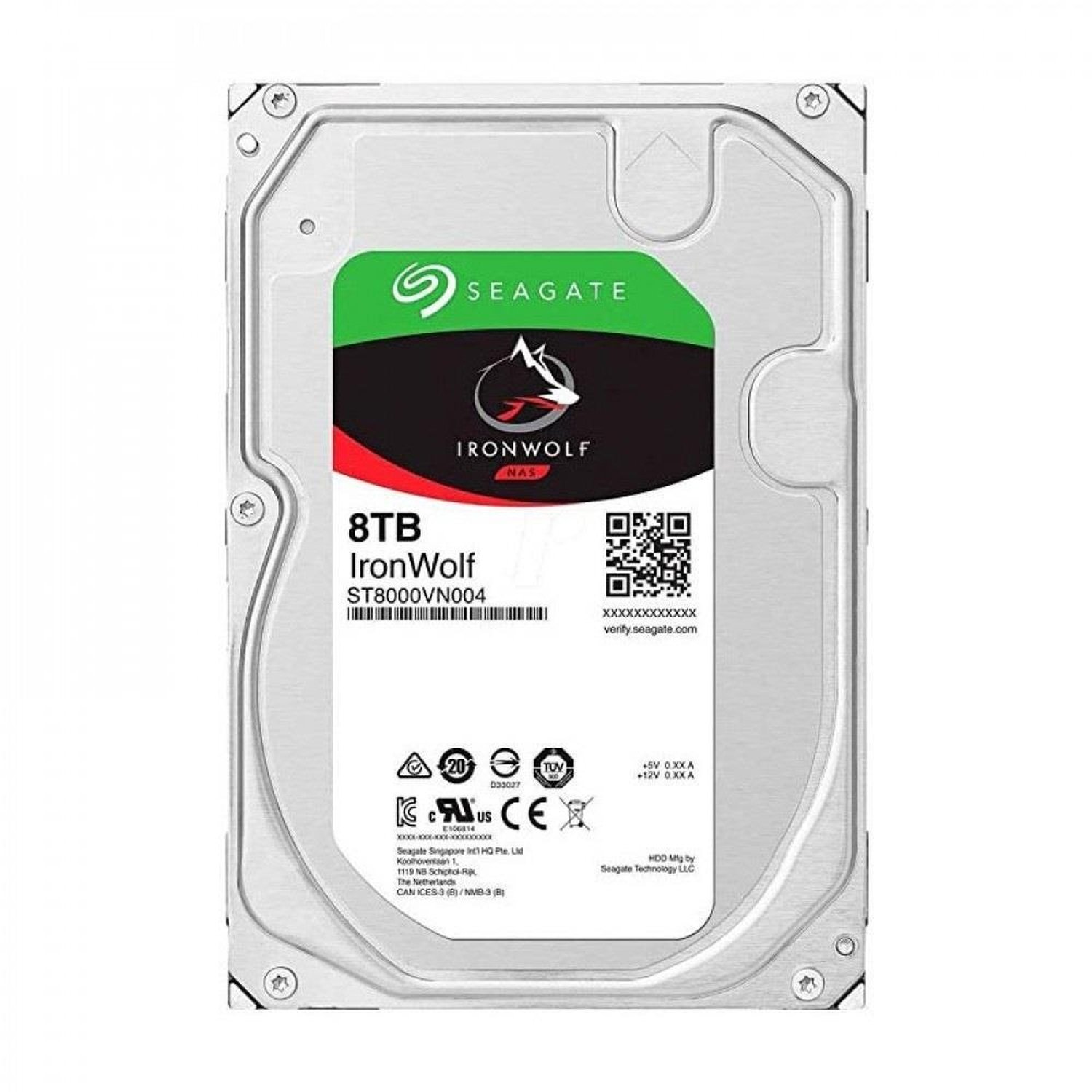 Hd Seagate Ironwolf Nas Sata, 8Tb, 3.5", 7.200 Rpm, 256Mb