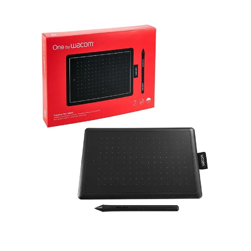 Mesa Digitalizadora Wacom One Pequena CTL-472 Vermelho e Preto