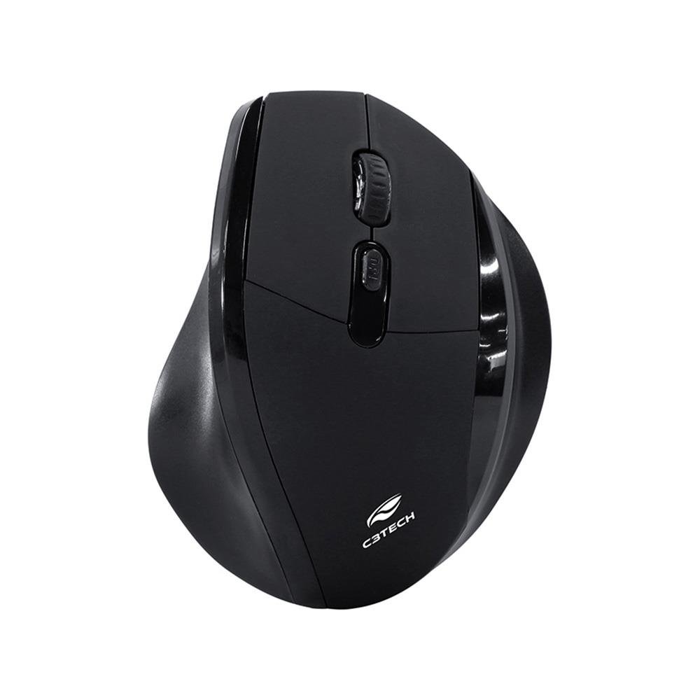 Mouse Ergo C3tech Sem Fio Preto - M-w120bk