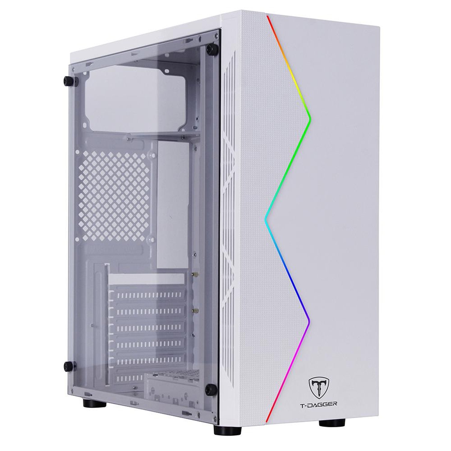 Gabinete Gamer T-dagger Rgb Branco - Tgc-p03w