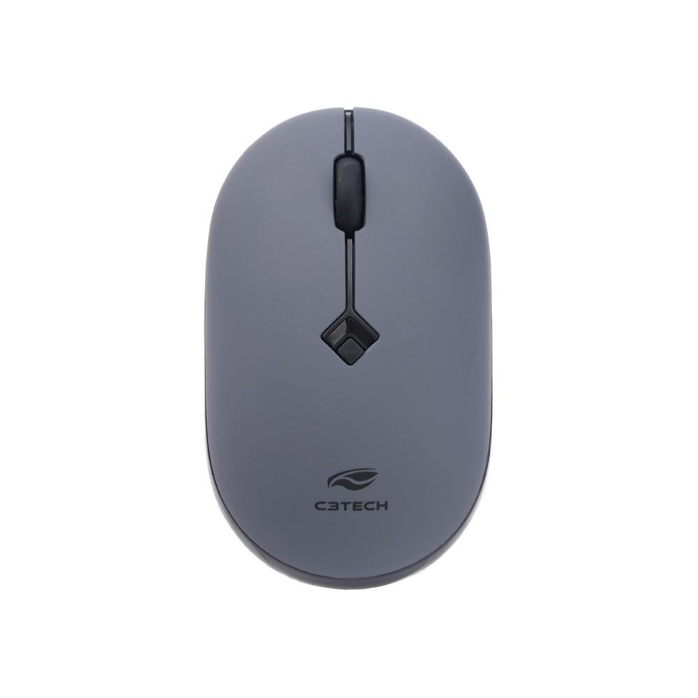 Mouse C3tech Sem Fio Rc Nano Cinza - M-w60gy