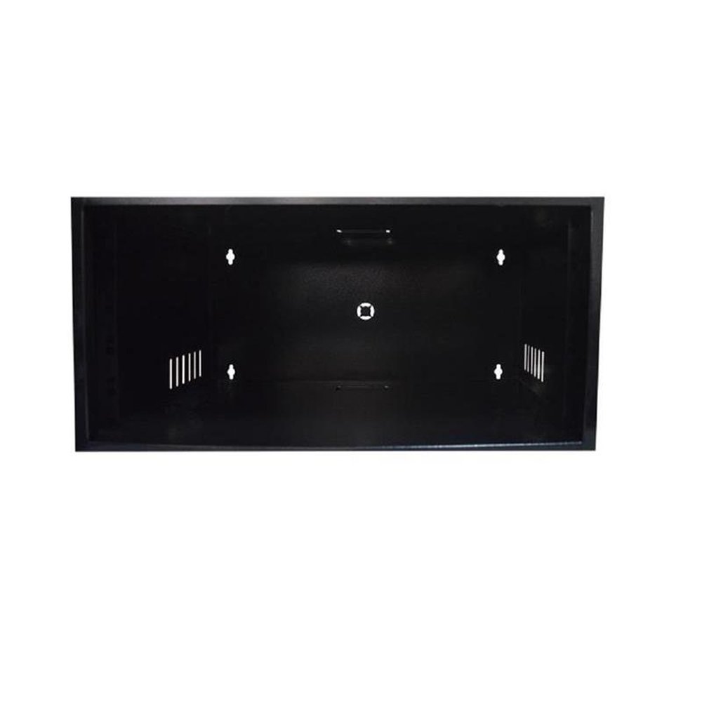 Mini Rack Max Eletron 19 Pol 5u X 350mm Acrilico Preto C/ 02 Chaves - 4756 (montado)