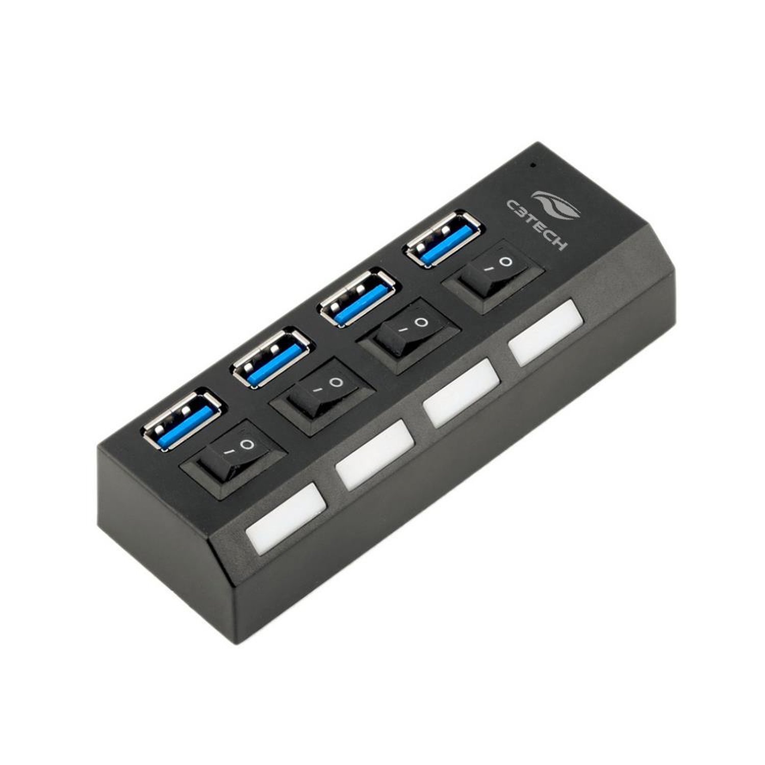 Hub Usb 3.0 C3tech 4 Portas C/chave Hu-s300bk Preto