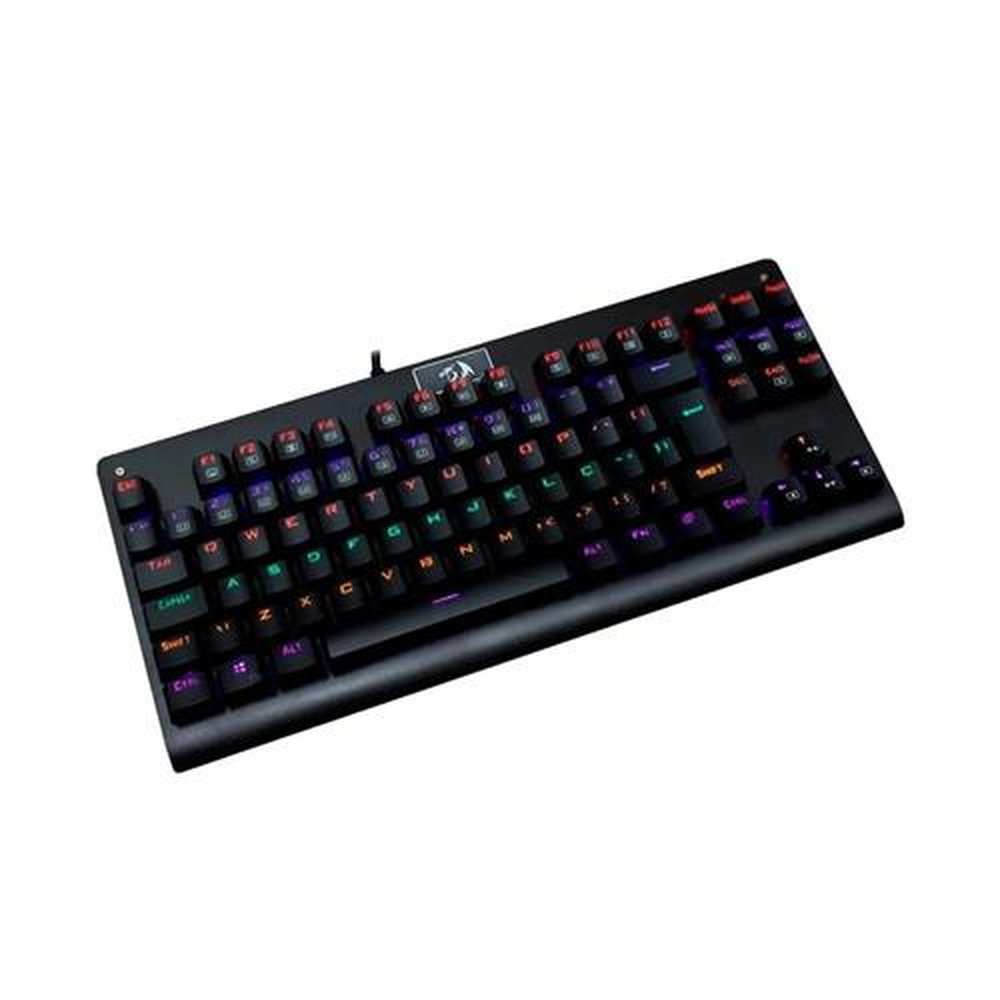 Teclado Gamer Mecânico Redragon Dark Avenger, Rainbow, Switch Vermelho, Abnt2, Preto