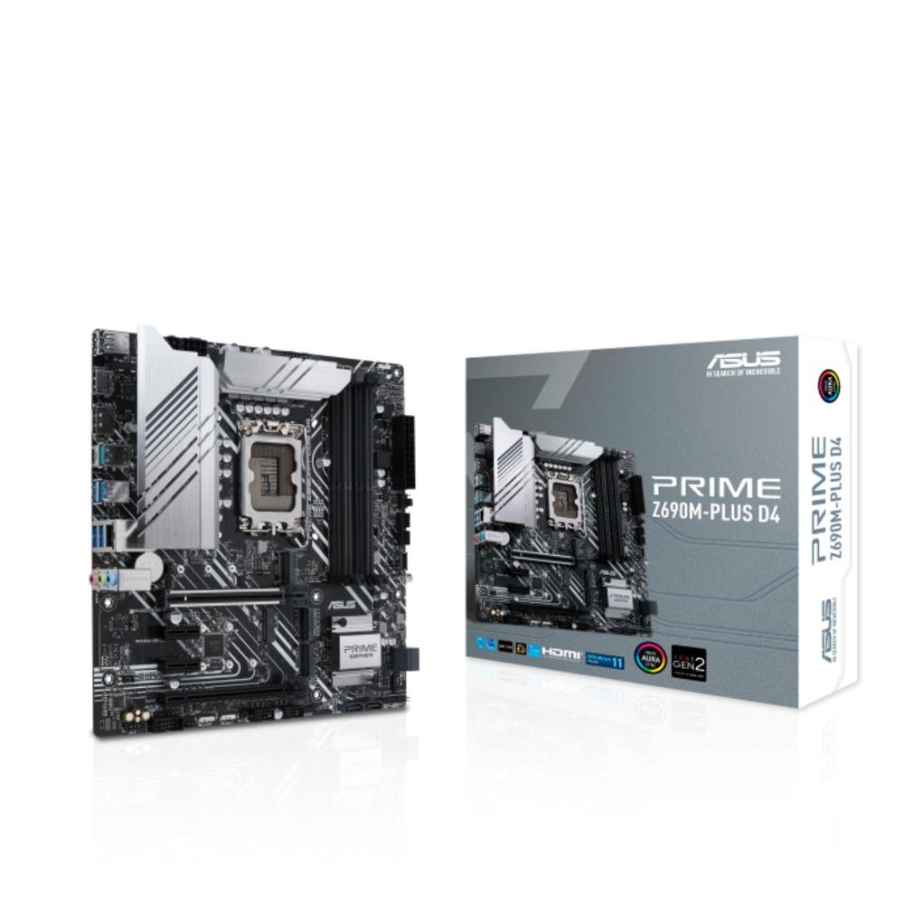 Placa Mae (intel) Asus Prime Z690m-plus D4 Ddr4 Lga1700 12° Geracao