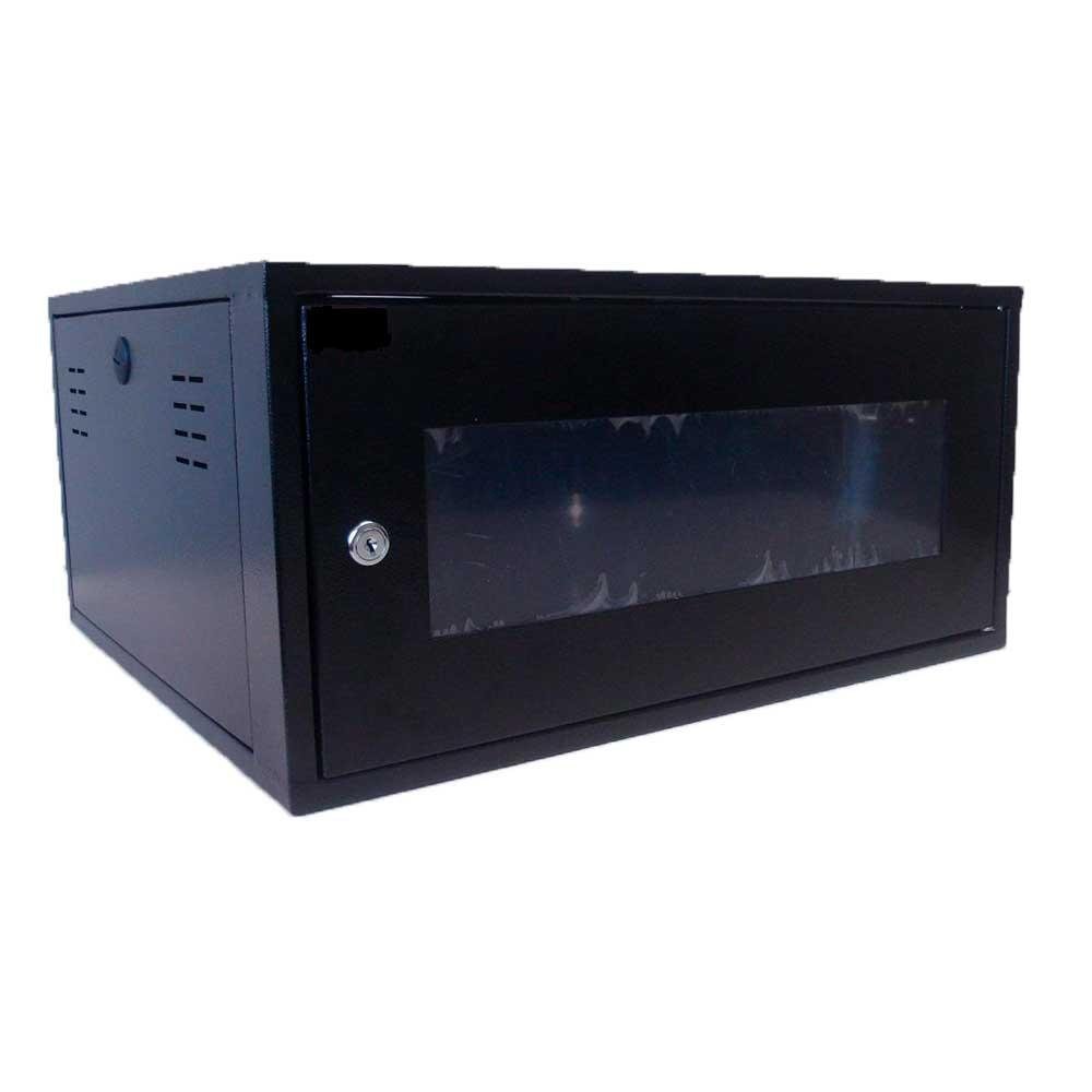 Rack Padrao 19 Pol 5u X 350mm Preto Visor De Acrilico - 475 - Gforce