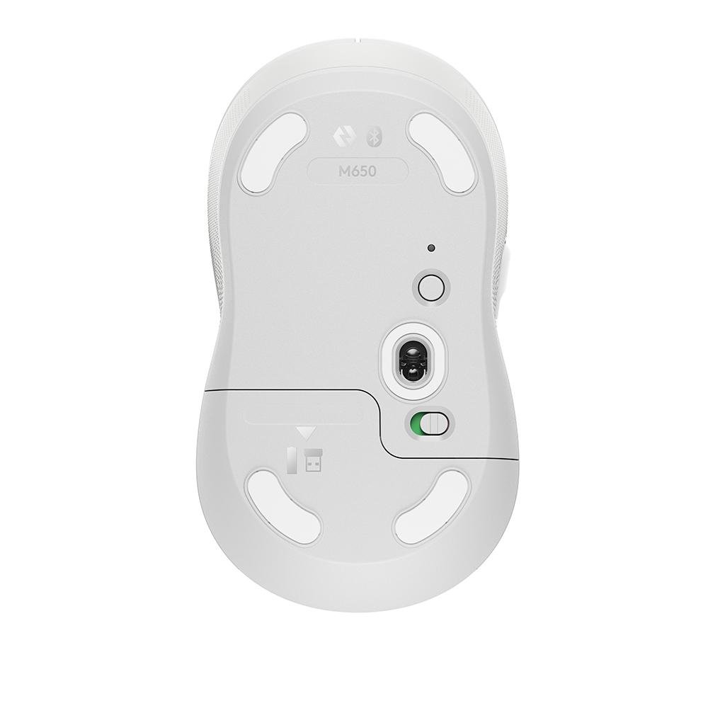 Mouse Sem Fio Logitech Signature M650 L - Branco - 910-006233
