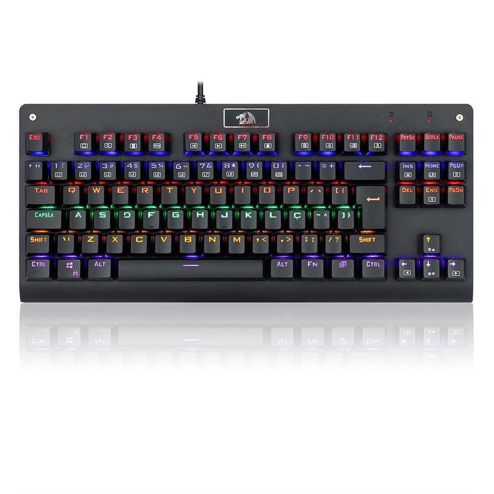 Teclado Mecanico Redragon Dark Avenger Preto Switch Blue - K568r
