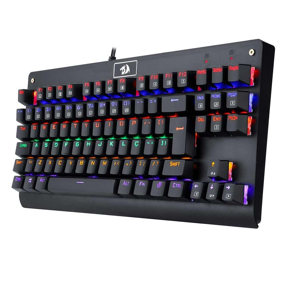 Teclado Mecanico Redragon Dark Avenger Preto Switch Blue - K568r