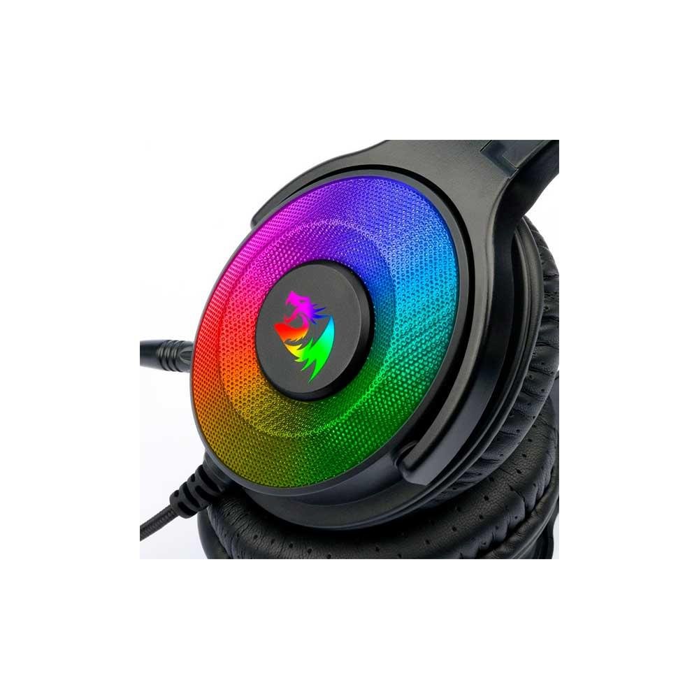 Headset Gamer Redragon Pandora Rgb Preto - H350rgb