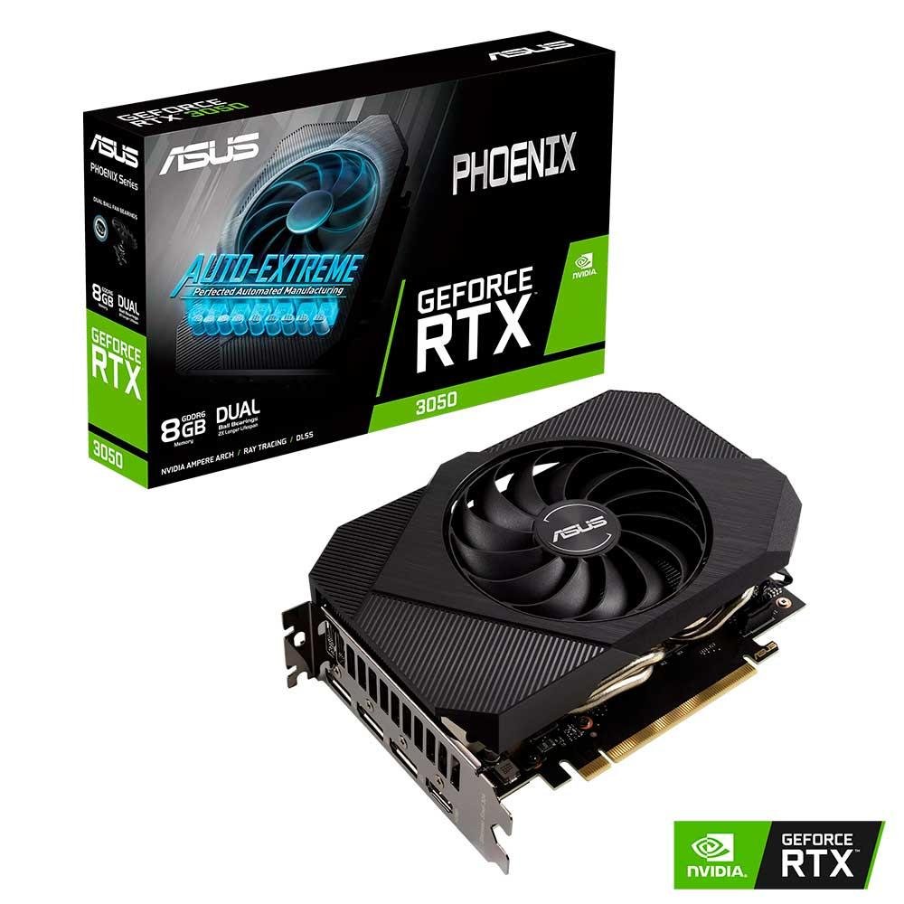 Placa De Video Asus Geforce Rtx 3050 Phoenix 8gb Gddr6 128bits Ph-rtx3050-8g