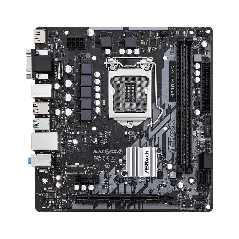 Placa Mae (intel) Asrock H510m-hvs R2.0 Ddr4 Lga1200 10° E 11° Geracao