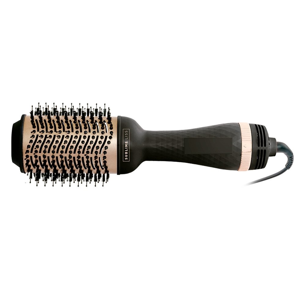 Escova Secadora Mallory Sublime Liss 2 Velocidades, 3 Temperaturas Preto/Dourado, 110V