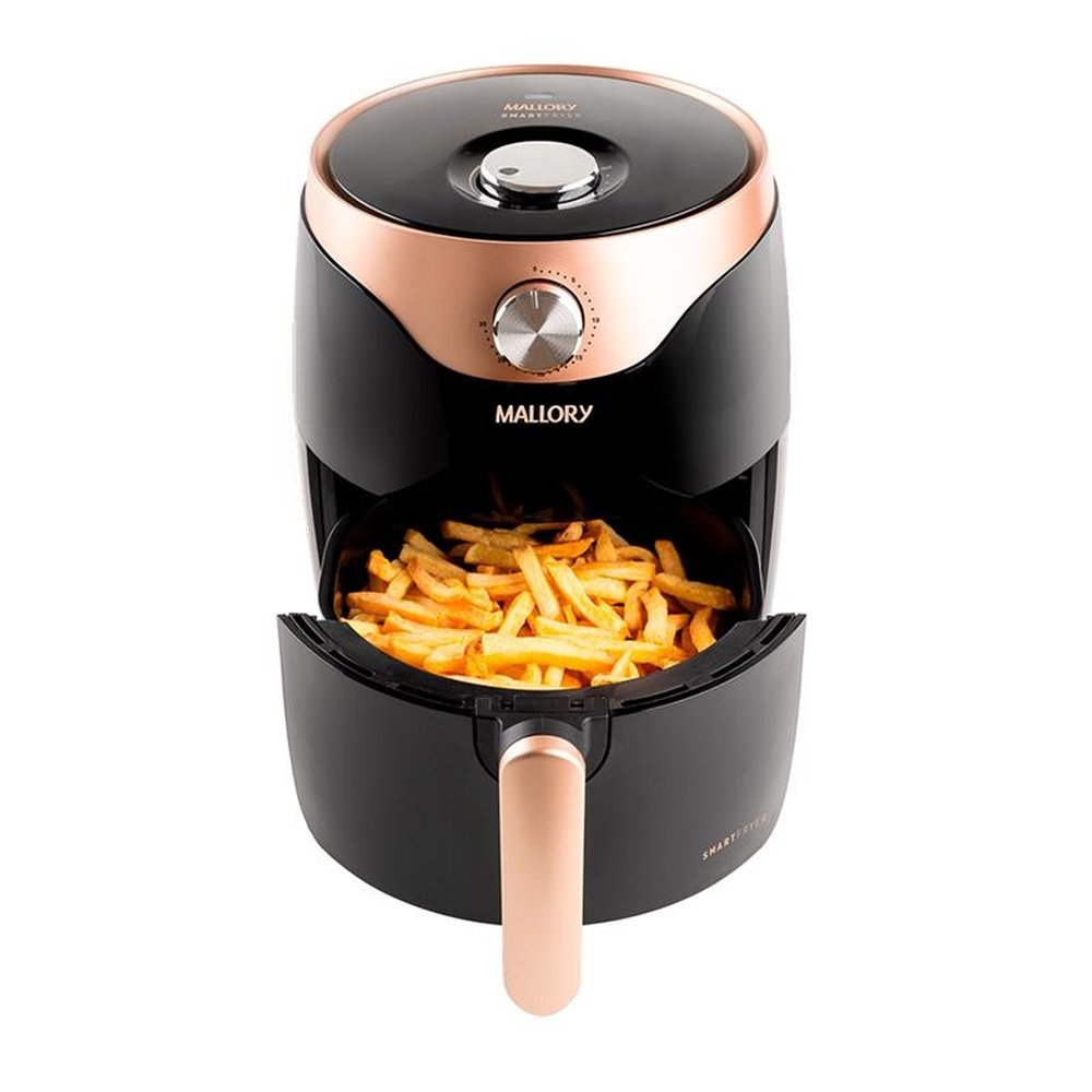 Fritadeira Air Fryer Mallory Smart Fryer 3 Litros Preto/Dourado, 220V