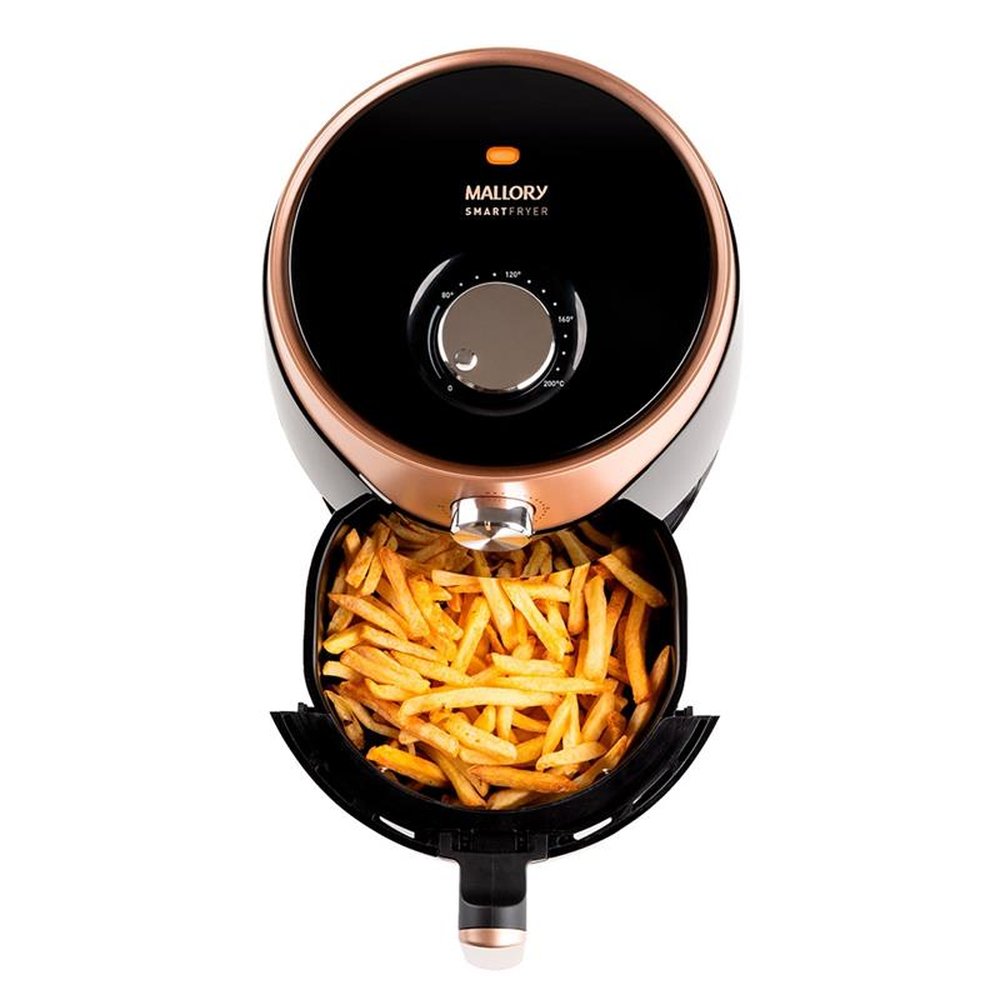 Fritadeira Air Fryer Mallory Smart Fryer 3 Litros Preto/Dourado, 220V