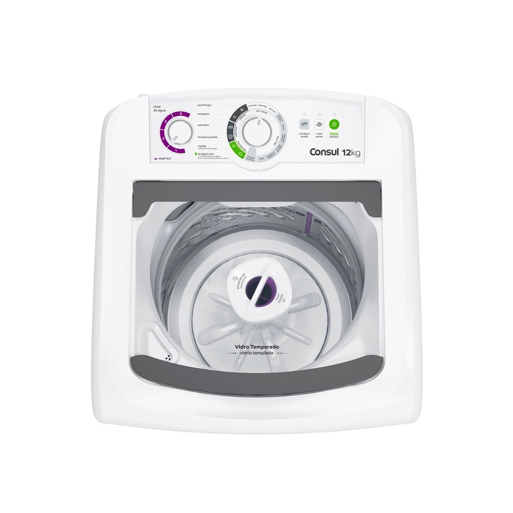 Máquina de Lavar Roupas 12Kg Consul CWH12BB, Branca, 220V