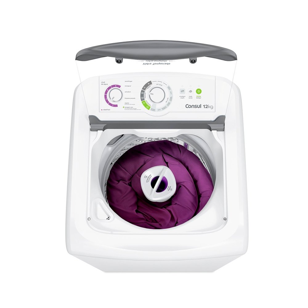 Máquina de Lavar Roupas 12Kg Consul CWH12BB, Branca, 220V