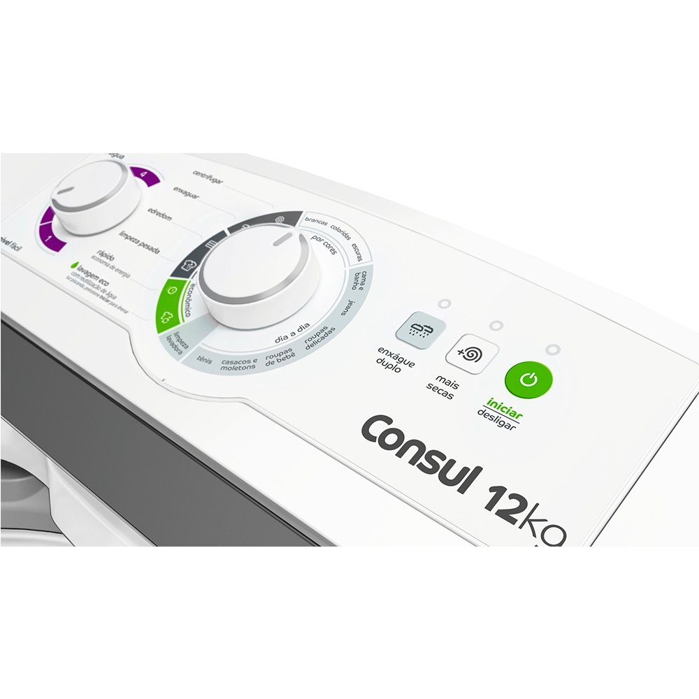 Máquina de Lavar Roupas 12Kg Consul CWH12BB, Branca, 220V