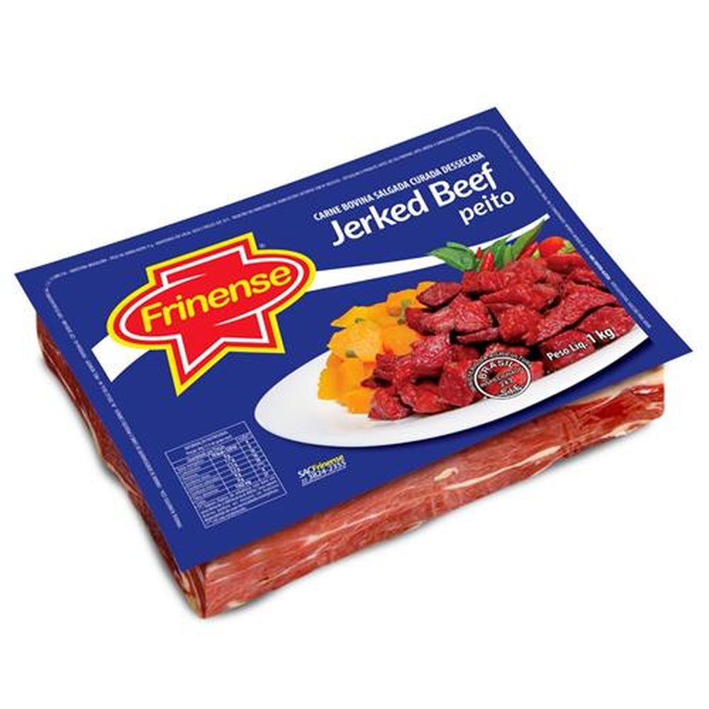 Jerked Beef Peito Frinense 10 x 1 kg