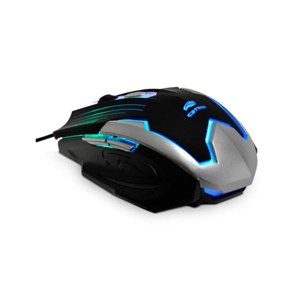 Mouse Gamer C3tech Gamer Mg11 Bsi Preto Prata
