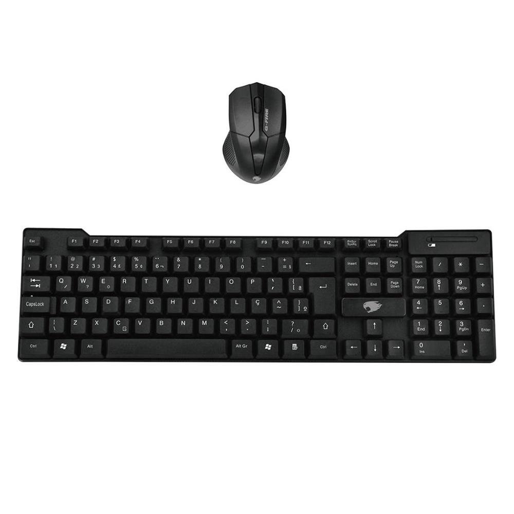 Kit teclado e mouse pixxo kw192187 gfire preto