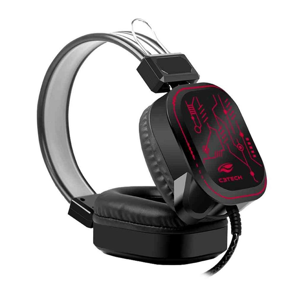 Fone Ouvido Mic C3tech Gamer Ph G320bkv2 Crane Usb Preto