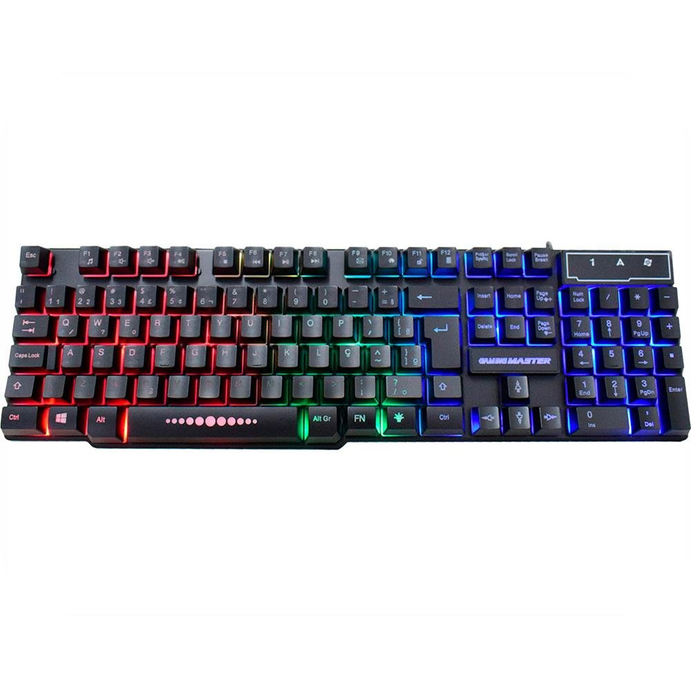 Kit mouse, teclado e mousepad k-mex km52 + moa8 + fx-x2218 preto b3km5228u01cb1x