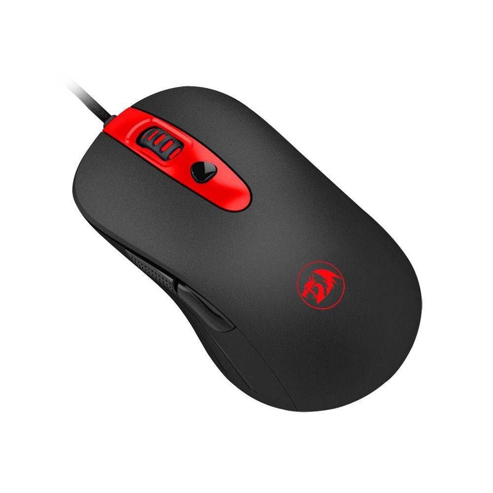 Mouse Gamer Redragon Cerberus M703 C/ Fio Preto/vermelho
